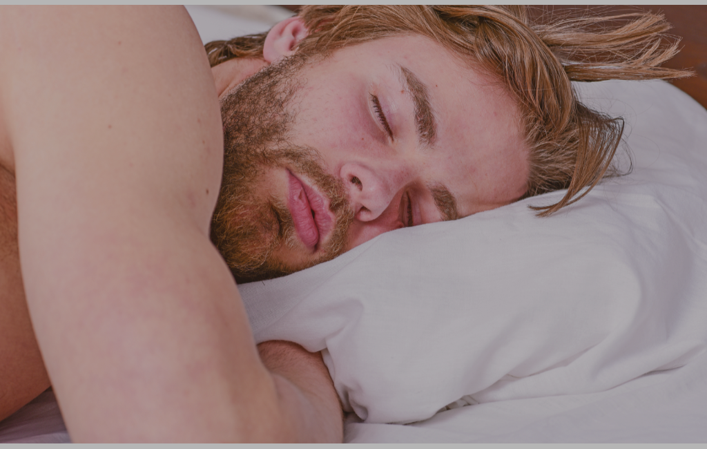 young man sleeping