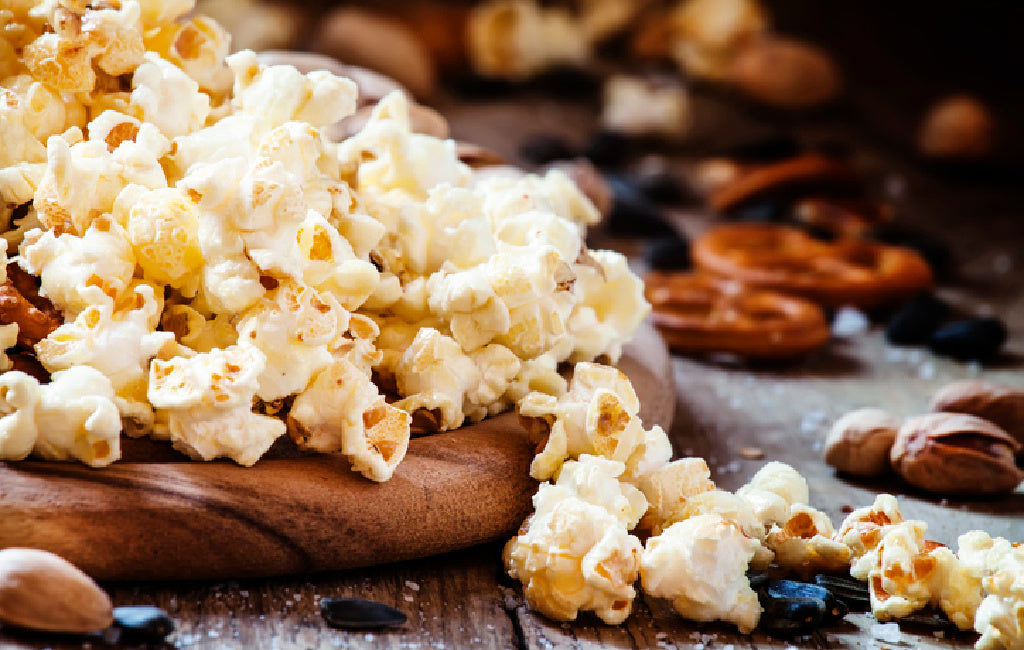sweet and salty spiced CBD popcorn