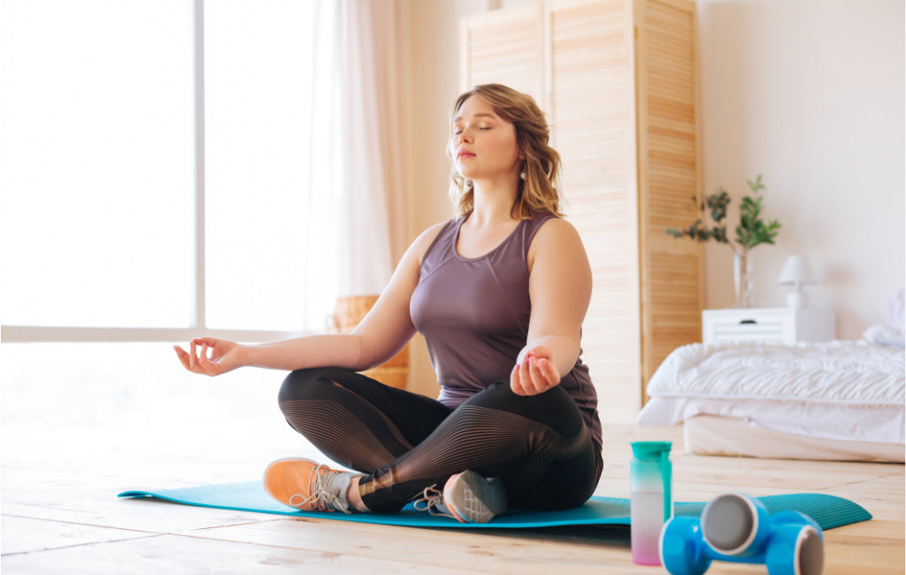 woman meditating