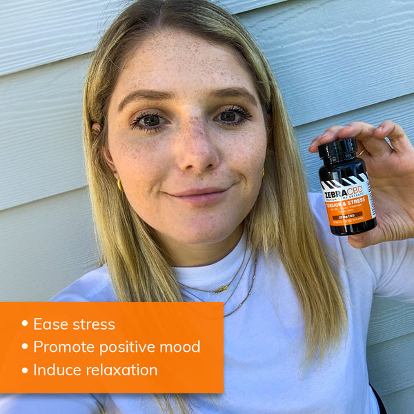 CBD Tablets for Tension & Stress Relief | Zebra CBD