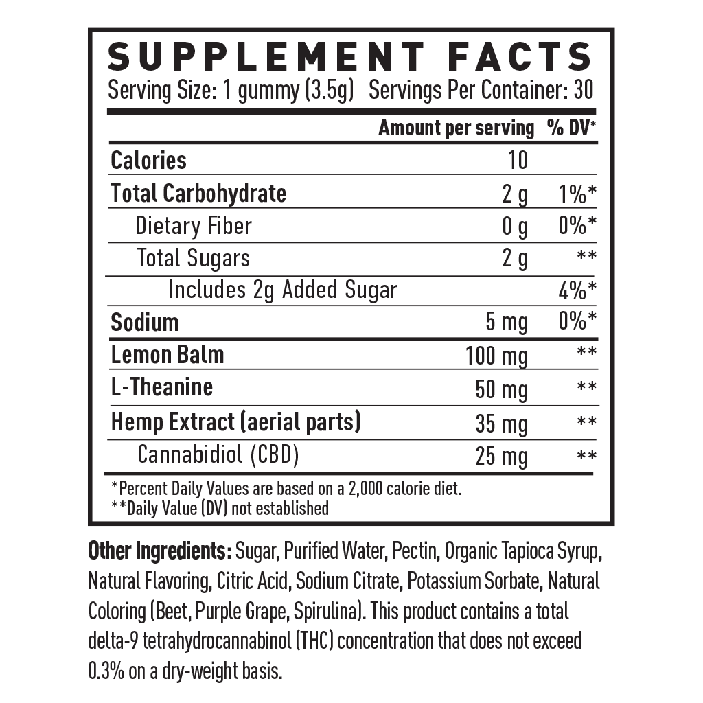 Mood Calm CBD Gummies