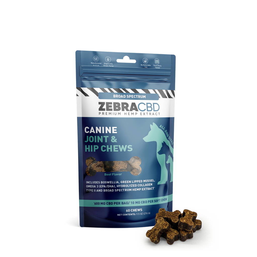  Zebra CBD Canine Joint & Hip Chews