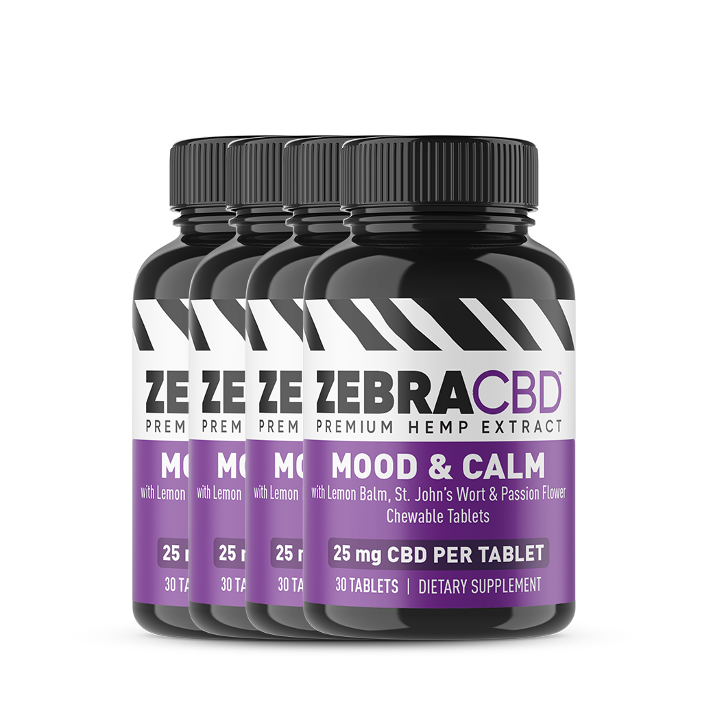 CBD Mood & Calm Tablets - Zebra CBD