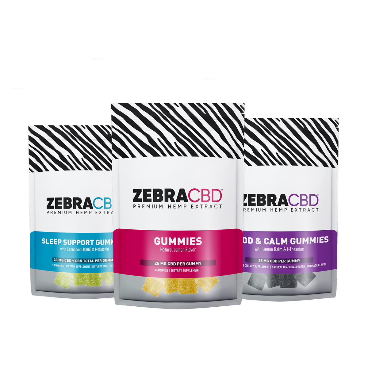  ZebraCBD Gummies Sample Pack