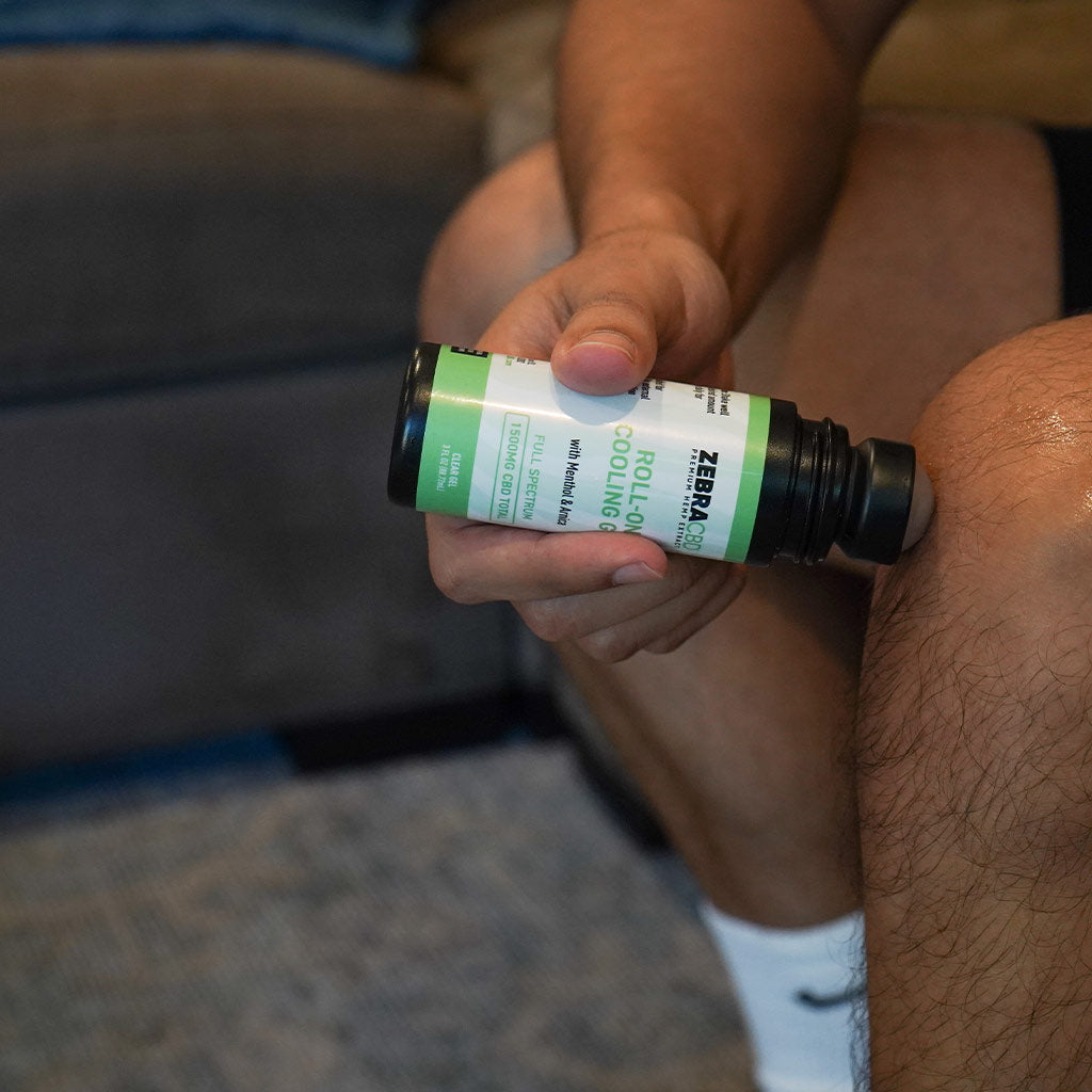 CBD 3oz Roll On Cooling Gel - Zebra CBD
