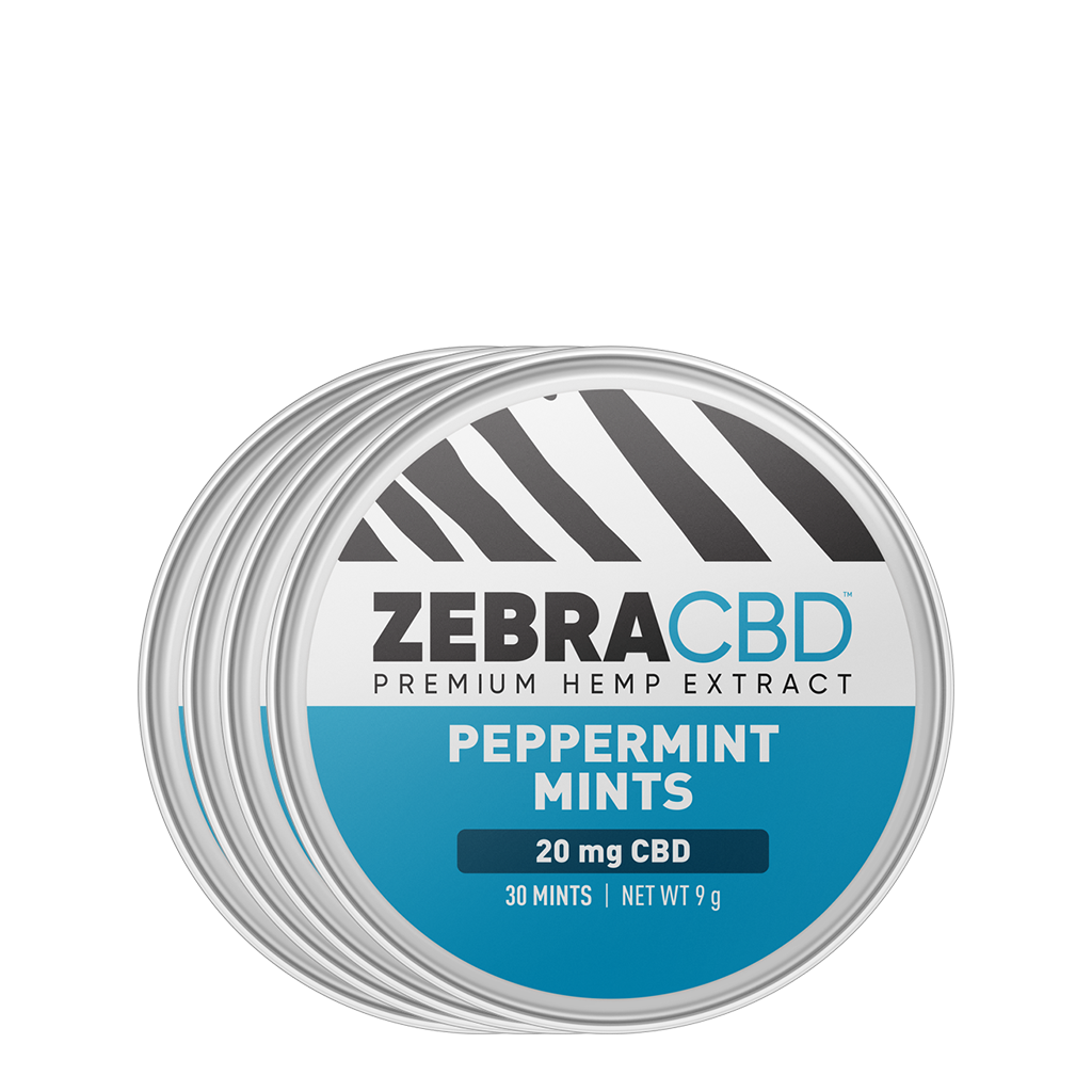 CBD Mints with Natural Peppermint Zebra CBD